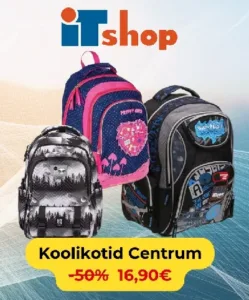 Centrum koolikotid -50% itshop kauplustes