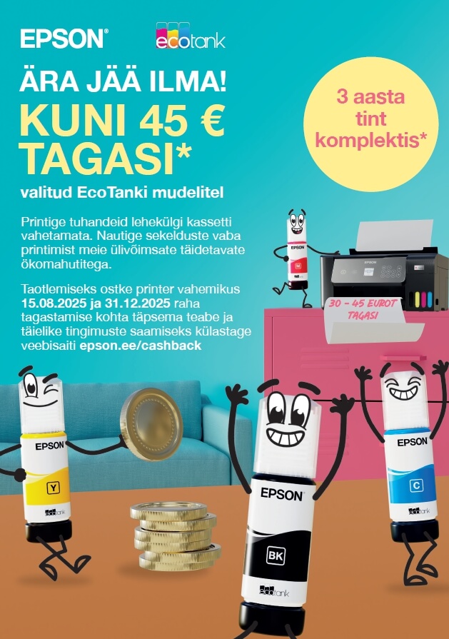 Epson raha tagasi kampaania 2025 itshop
