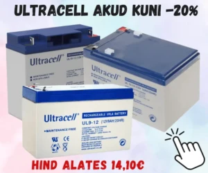 Ultracell akud kuni -20%