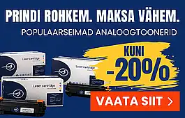 Analoogtoonerid kuni -20%
