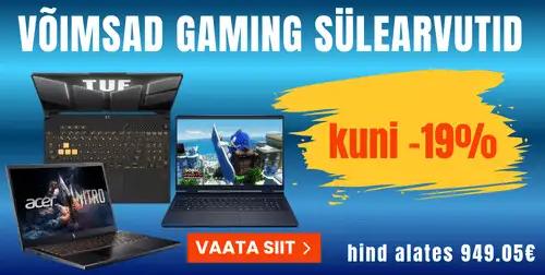 GAming sülearvutid soodsalt