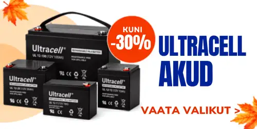 Ultracell akud kuni -30%
